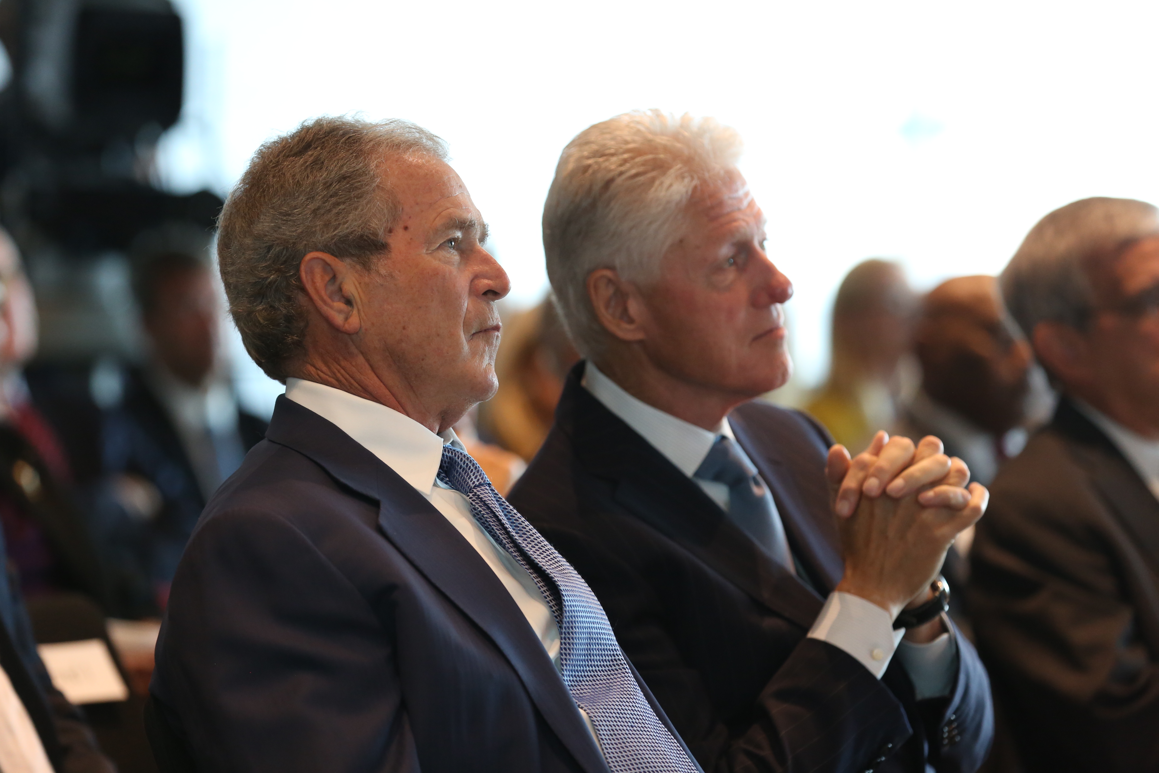 Presidents George W. Bush and Bill Clinton at PLS Fifth Anniversary Celebration